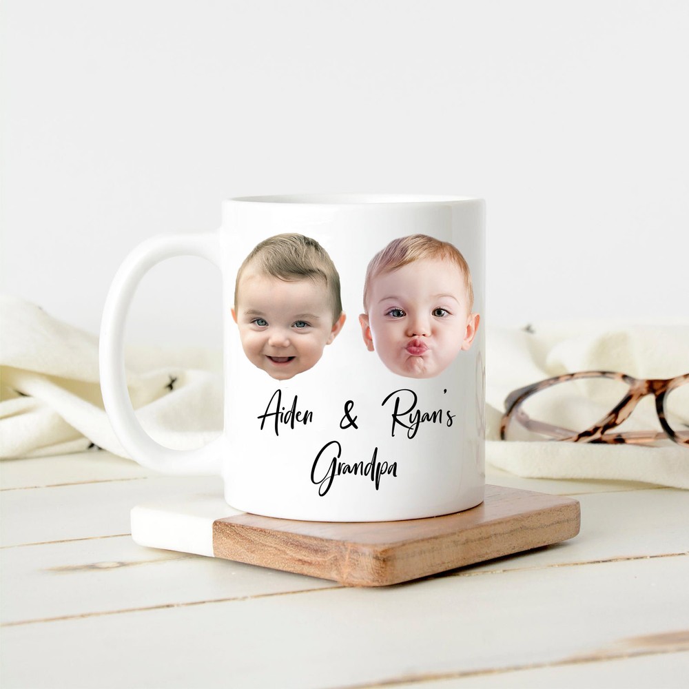 Baby Mug Personalized With Your Baby's Photo And Name Grandpa Gift Dad Gift Mug