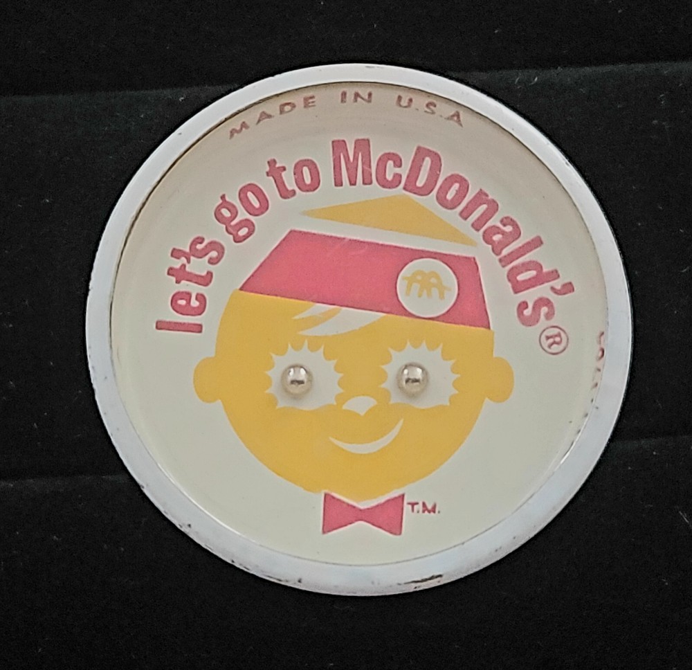 Vintage 1964 McDonald's Archy  Round Metal Puzzle/Toy Advertising Limited Ed.