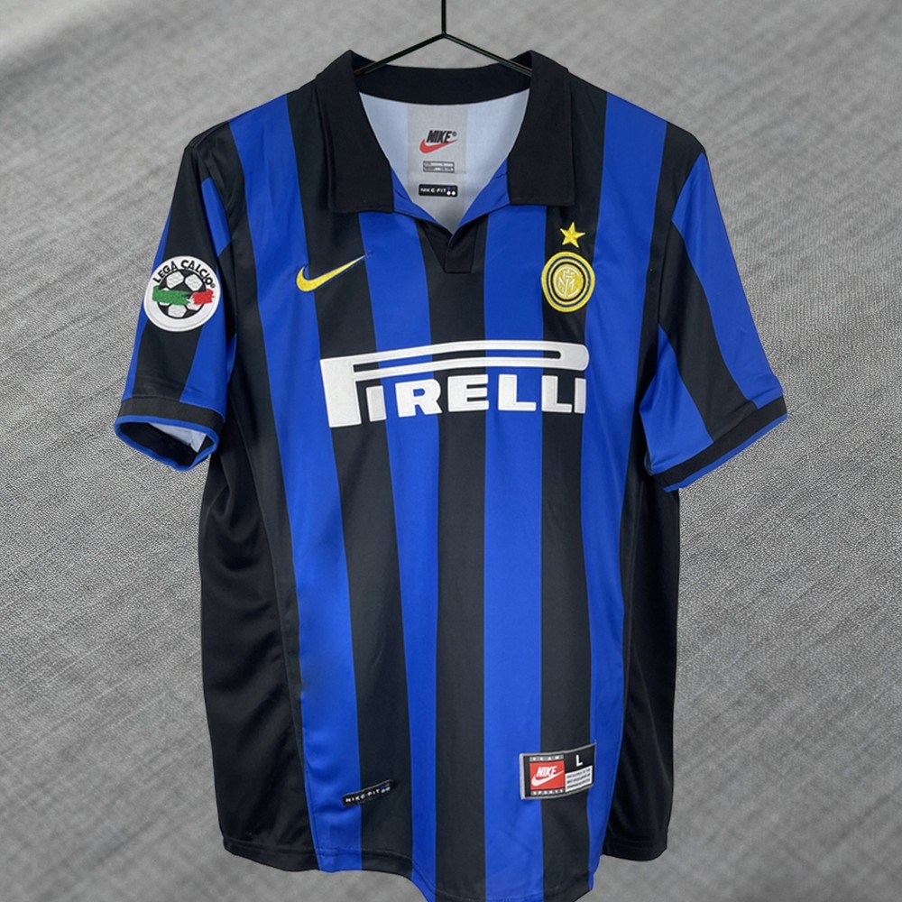 Inter Milan 1998-1999 Home Jersey – Iconic Serie A Kit – Ronaldo #9