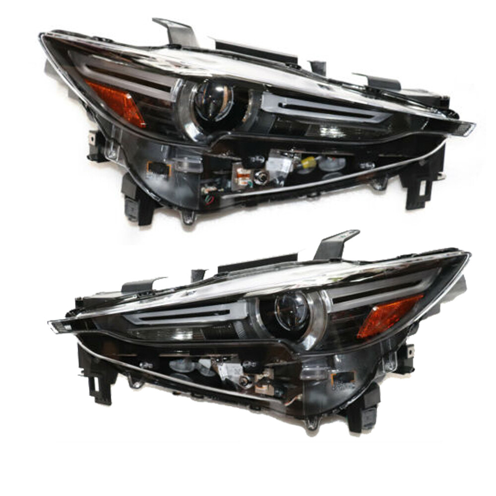 2Pcs Left Right LED Headlights with AFS Compatible 2017-2020 Mazda CX5 CX-5 Replacement