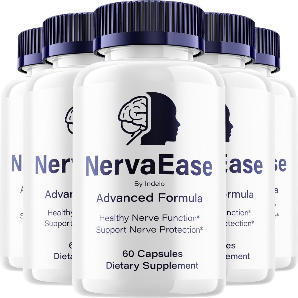 (5 Pack) NervaEase Capsules – NervaEase Natural Ingredients Glycogen Support