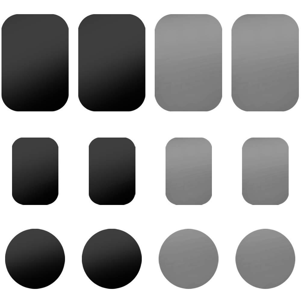 Mount Thin Metal Plate,12 Pcs Metal Plates for Magnetic Car Mount,8 Rectangle...