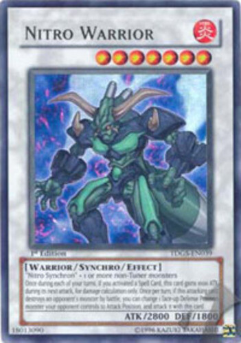 Nitro Warrior TDGS-EN039 1st Ed Ultra Rare LP Yu-Gi-Oh Card