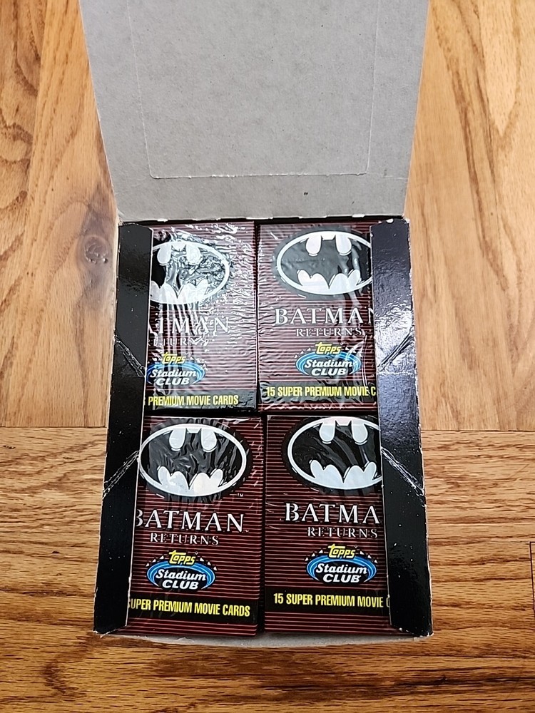 1991 Topps Stadium Club Batman Returns Super Premium Movie Cards Sealed Packs