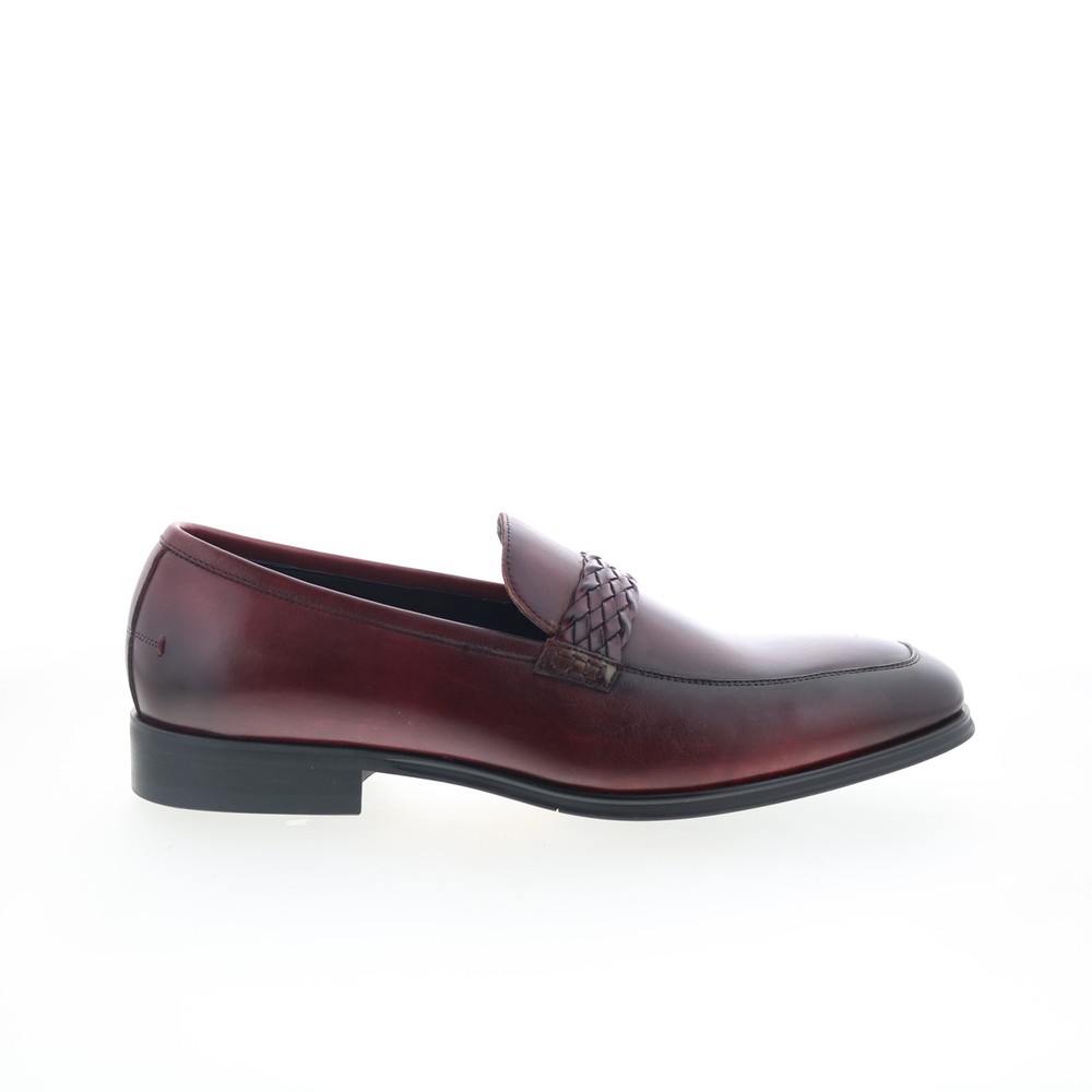 Robert Graham Mantinia RG5565S Mens Burgundy Loafers & Slip Ons Casual Shoes 9
