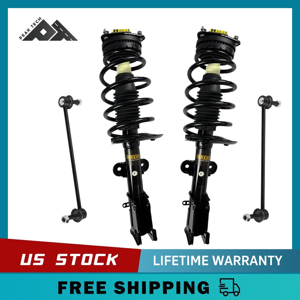 Front Struts + Sway Bars for Chrysler Town Country Dodge Grand Caravan 2008-2016