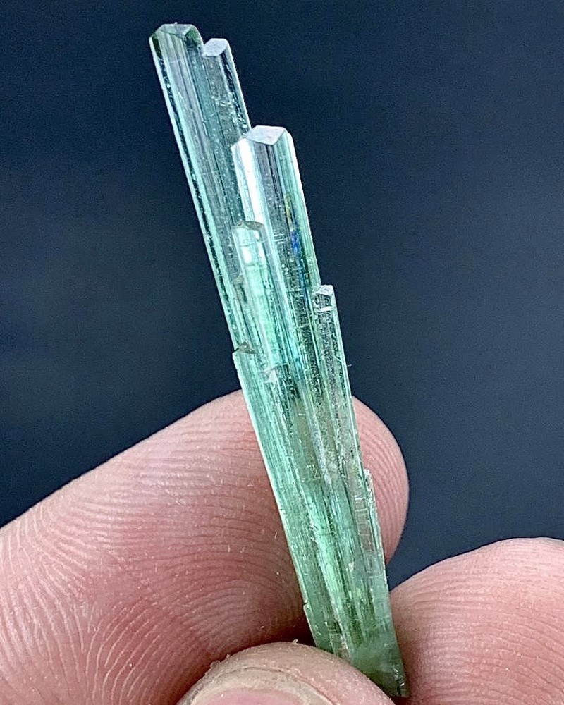 7.35 Carat Natural Tourmaline Crystal Diamond  Cut Specimen From Afghanistan