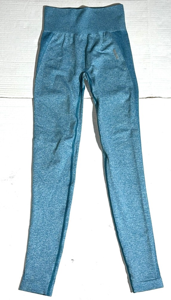 Gymshark Flex High Waisted Seamless Leggings in Atlas Blue - XS