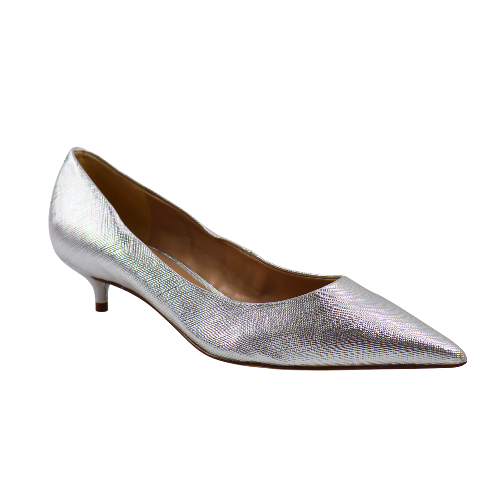 Sam Edelman Franci Kitten Heel Pumps in Soft Silver Size 7.5 US Ships Today