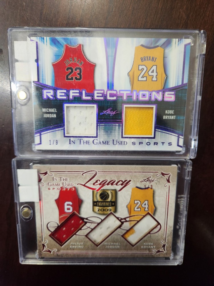 2018 Michael Jordan Kobe Bryant 1/9 Reflections & Jordan Kobe 1/3 GU Patch set!