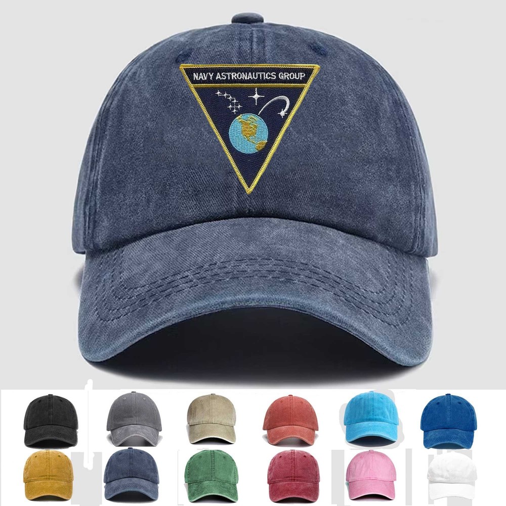 Custom Embroidered Hat Naval Astronautics Group, Veteran Cap, Trucker Hat, Gift