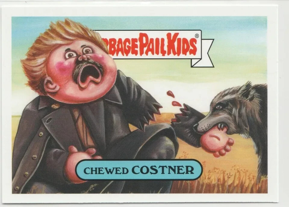 Chewed Costner Garbage Pail Kids GPK 2019 We Hate the 90s Series 5b