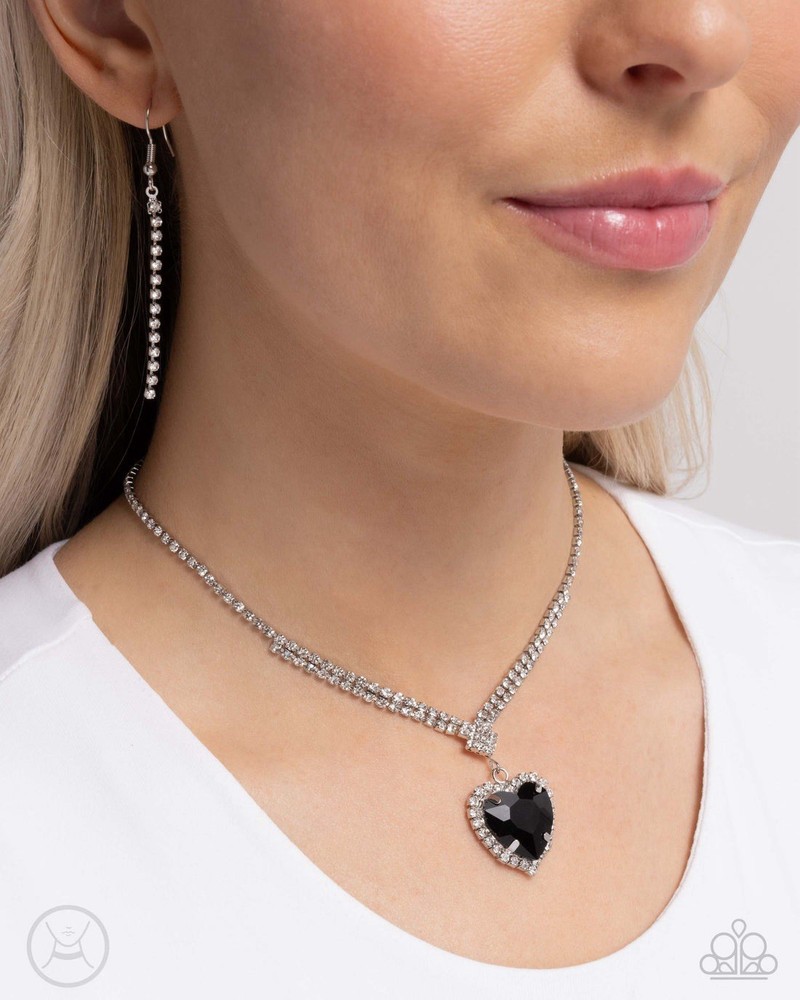New Paparazzi Jewelry-Parisian Play date Choker-Black