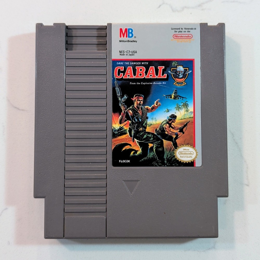 Cabal (Nintendo NES, 1985) Cleaned, Tested, & Working - Authentic