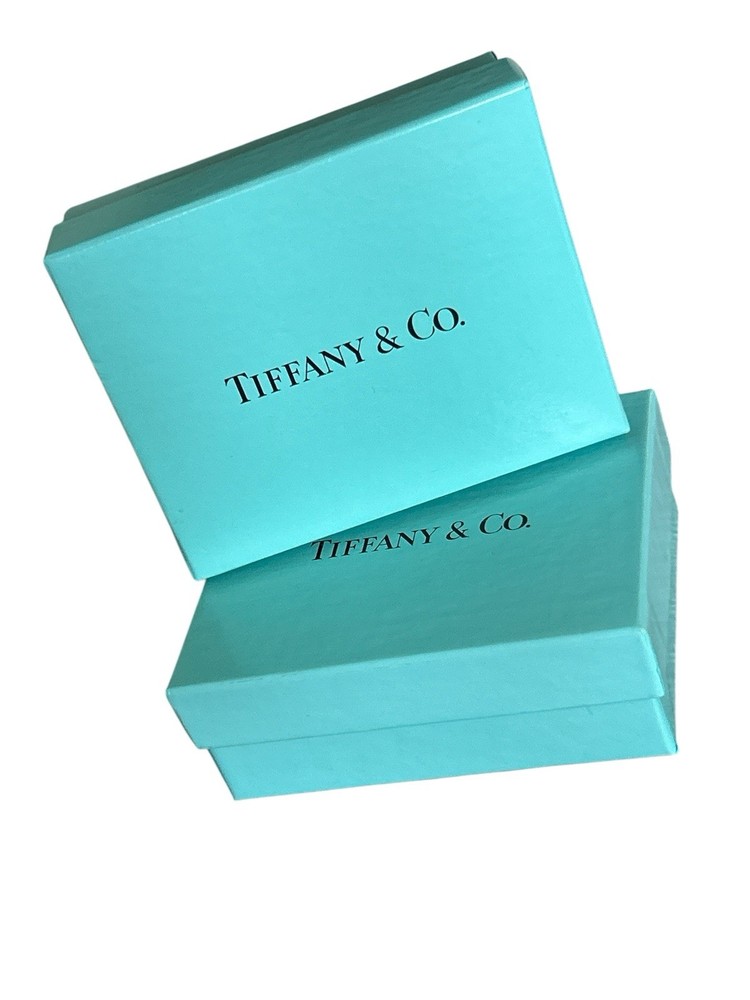 Tiffany & Co. EMPTY Signature Blue Small Gift Box Packaging - Lot of 2