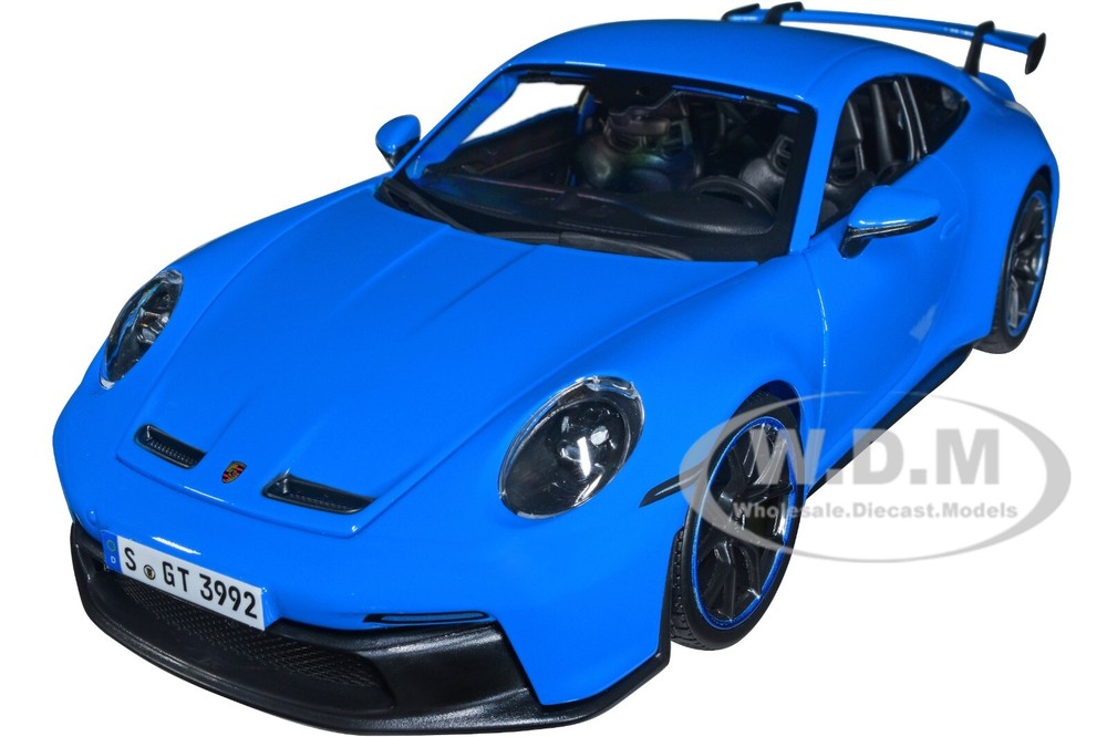 2022 Porsche 911 GT3 Blue 1/18 Diecast Model Car by Maisto 31458  