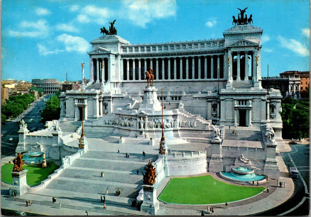 Postcard c1960 The Altar of the Nation Rome Italy