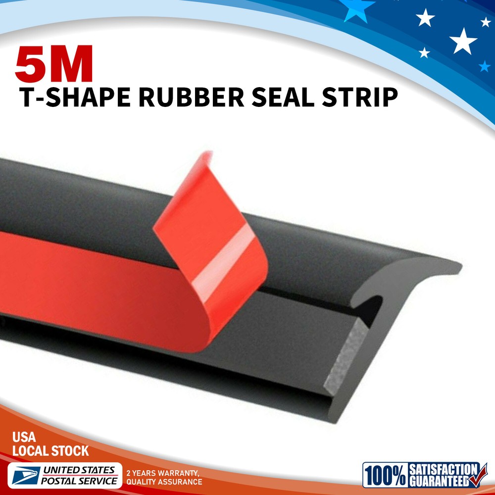 16.5ft For Nissan T Shape Rubber Car Seal Weather Strip Door Edge Moulding Trims