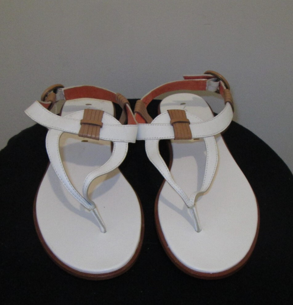 Via Spiga Thong Sandals Women's 8.5 White Leather