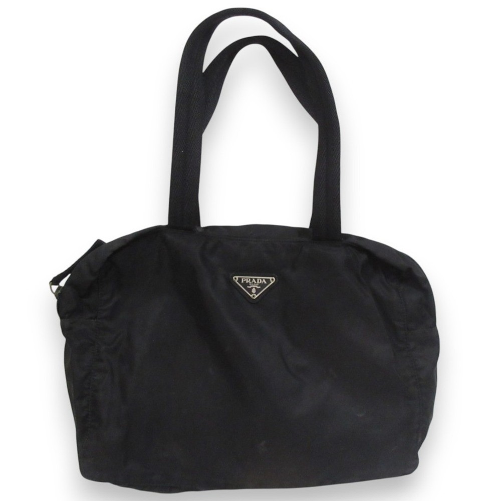 RARE Prada nylon mini Boston bag with triangle logo plate