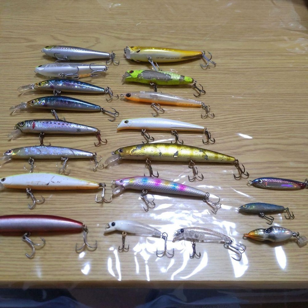 Megabass Rare Minnow & Plug Lure Set, Includes Crowpencil & Lip Baits