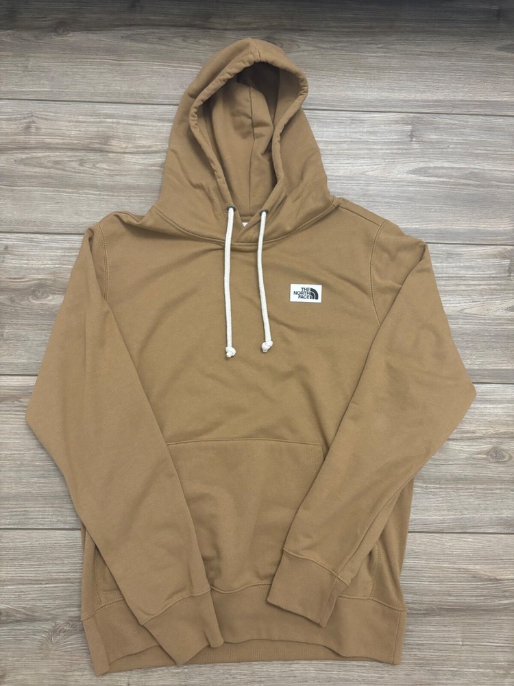 The North Face Men's Heritage Patch Hoodie in Utility Brown Size Large