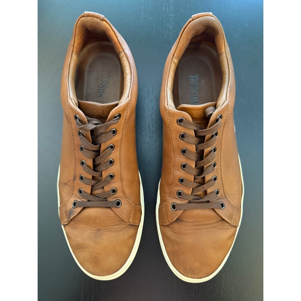 Thursday Boot Co Premier Low Top Sneaker in Toffee Full-Grain Leather Size 12M