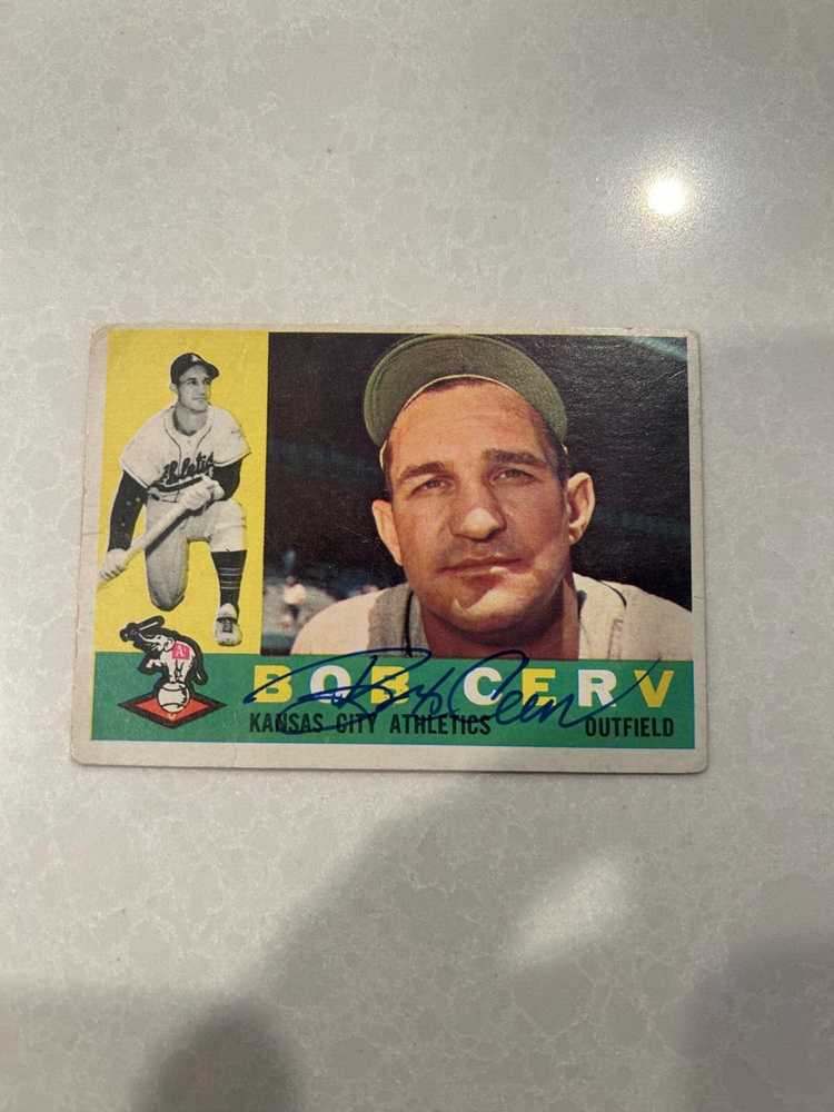 1960 Topps Bob Cerv auto autograph signed