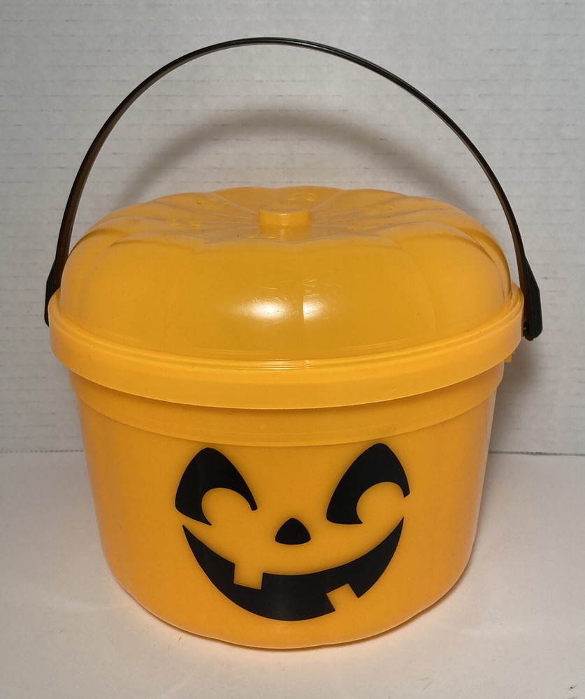 Vintage 1986 McDonalds McPunk'n Pumpkin Halloween Candy Trick or Treat Bucket