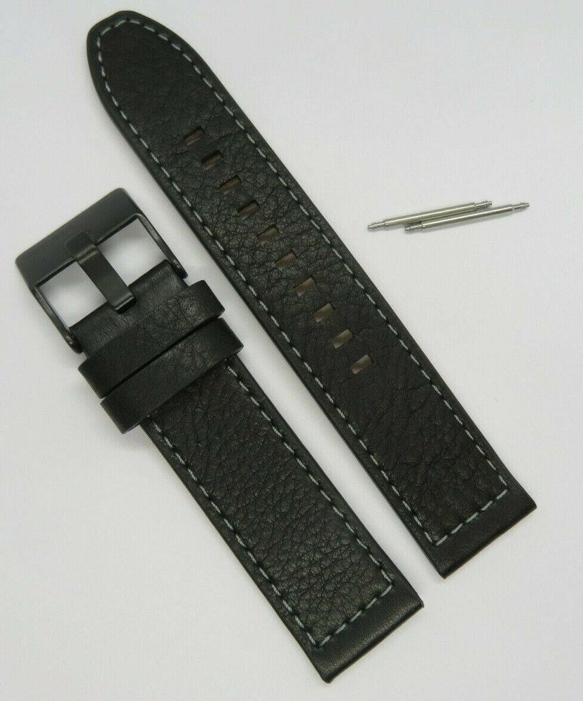Diesel Original Replacement Leather Strap DZ1945 Watch Band Black Strap 22 mm