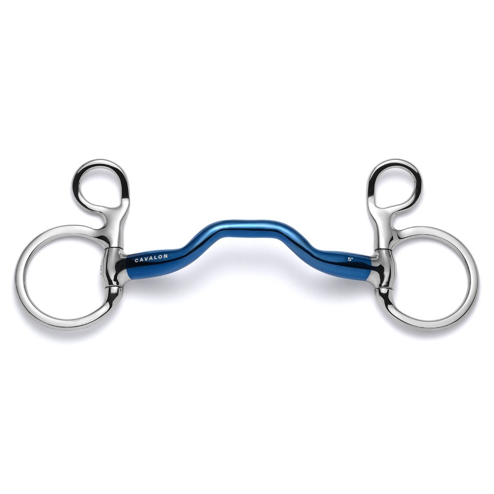 Cavalon Baucher Low Port Sweet Iron Snaffle Bit for Mullen Mouth