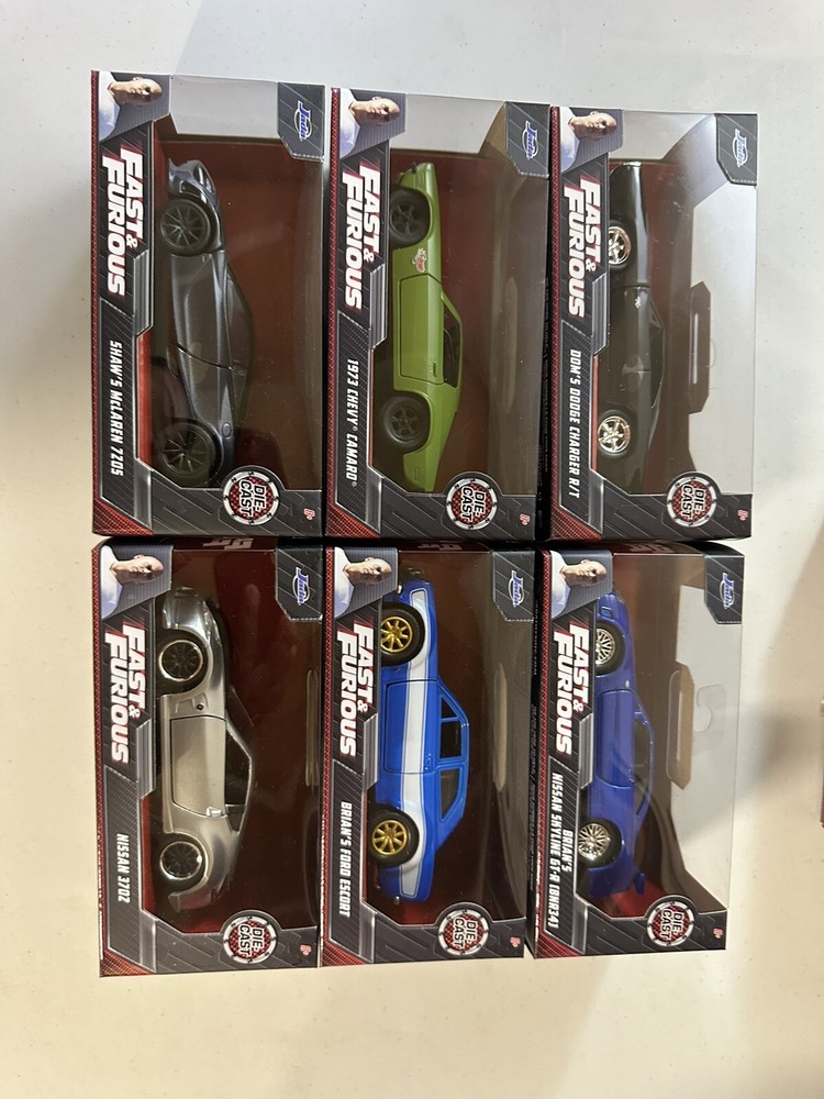 Jada Toys Fast & Furious 6-Pack 1:32 Die-Cast Cars Play Vehicles