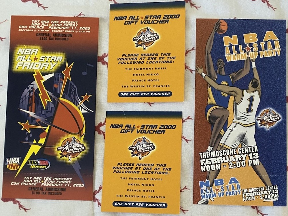 4 NBA All-Star 2000 Tickets - Rising Stars Game + Gift Vouchers & Warm-Up Access-image