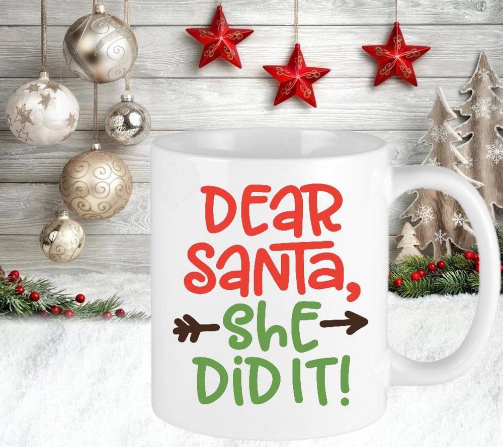 Christmas Personalised Mug Gift Present Funny Christmas Hot Chocolate Tea Coffee