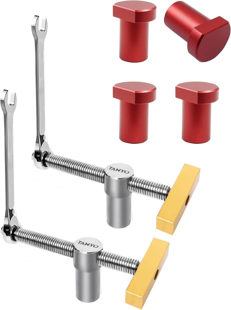 Bench Dog Clamp, 3/4'' Dog Hole Clamps for Woodworking, 19mm Adjustable Stainles