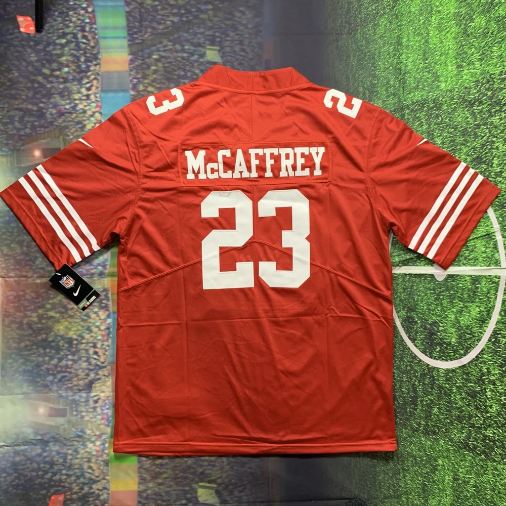 San Francisco 49ers #23 Christian McCaffrey Stitched Football Jersey Mens Large