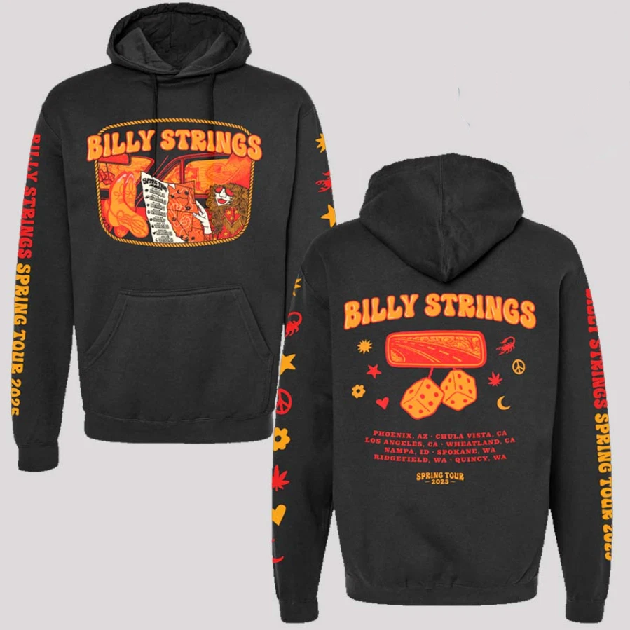 Billy Strings Spring Tour 2025 May Dates Billie Buck Outlaw Tour Hoodie BO2392