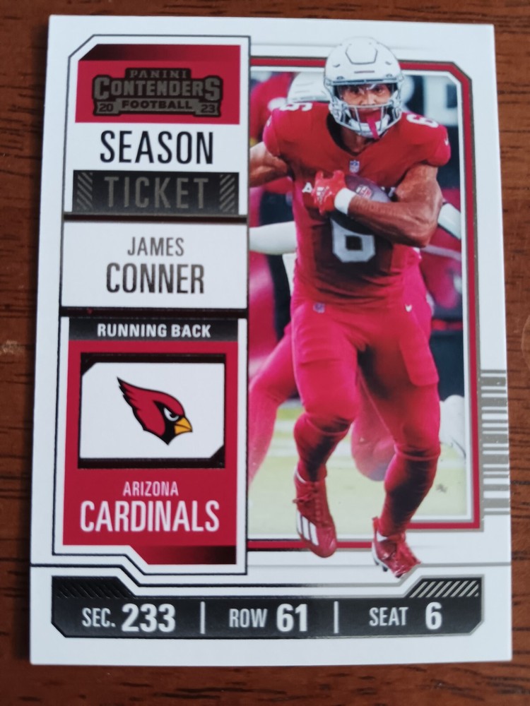 JAMES CONNER CARDINALS 2023 PANINI-CONTENDERS FOOTBALL CARD #2
