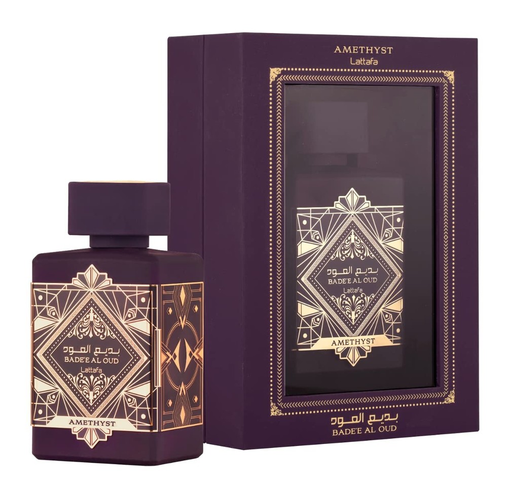 Lattafa Perfumes Bade'e Al Oud Amethyst for Unisex Eau de Parfum Spray,3.4 Oz