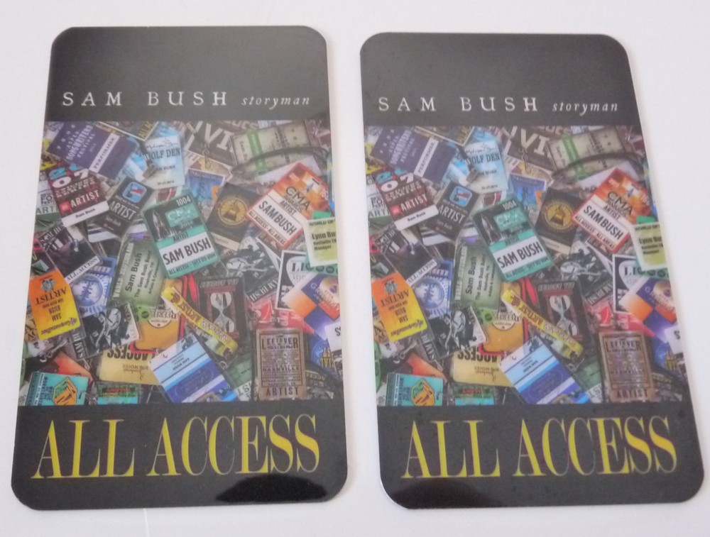 Sam Bush Storyman All Access Concert Tour Backstage Laminate Pass D12