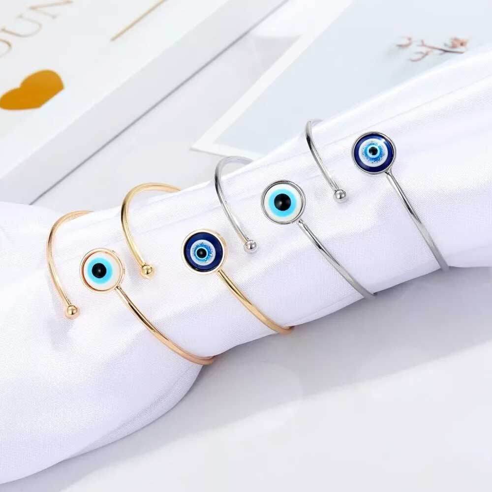Boho Turkish Evil Eye Handmade Bracelet Bangle Blue Eye Bracelets Women Gift