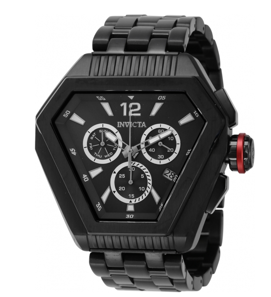 Invicta Speedway Men's 53mm Triple Black Swiss Chronograph Quartz Watch 46099