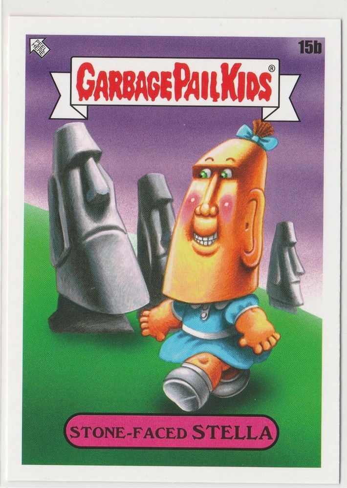 Stone-Faced Stella #15b Garbage Pail Kids GPK 2021 Vacation Series