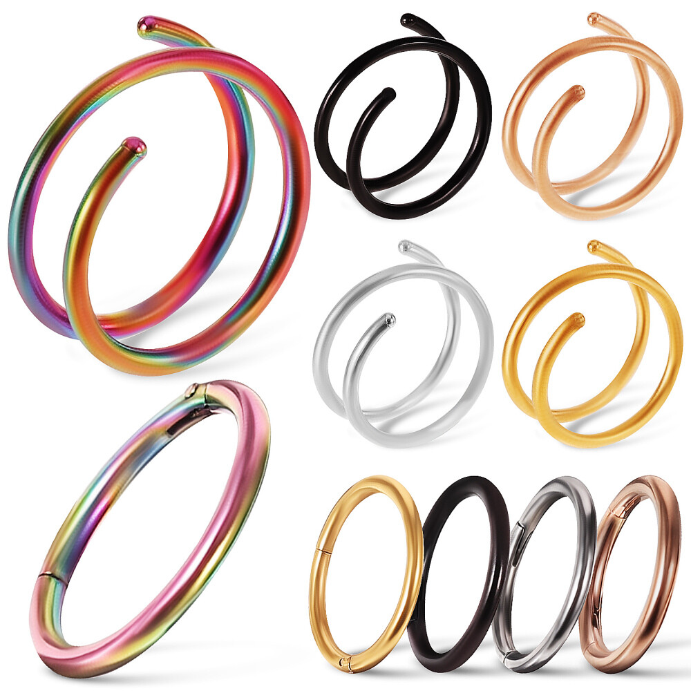 10pcs Stylish Rustproof Nose Rings for Women – Comfortable Festival Jewelry