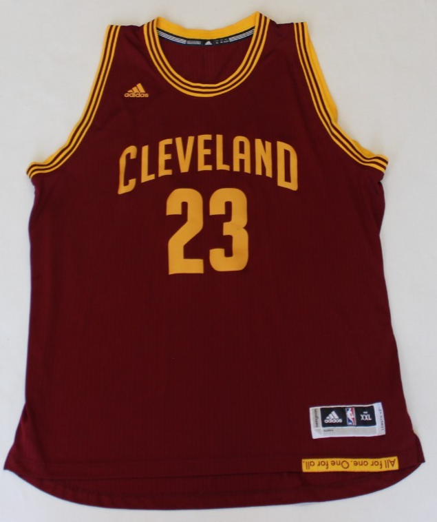 Adidas Lebron James Cleveland Cavs #23 Men's Jersey Size XXL Red Swingman 2015