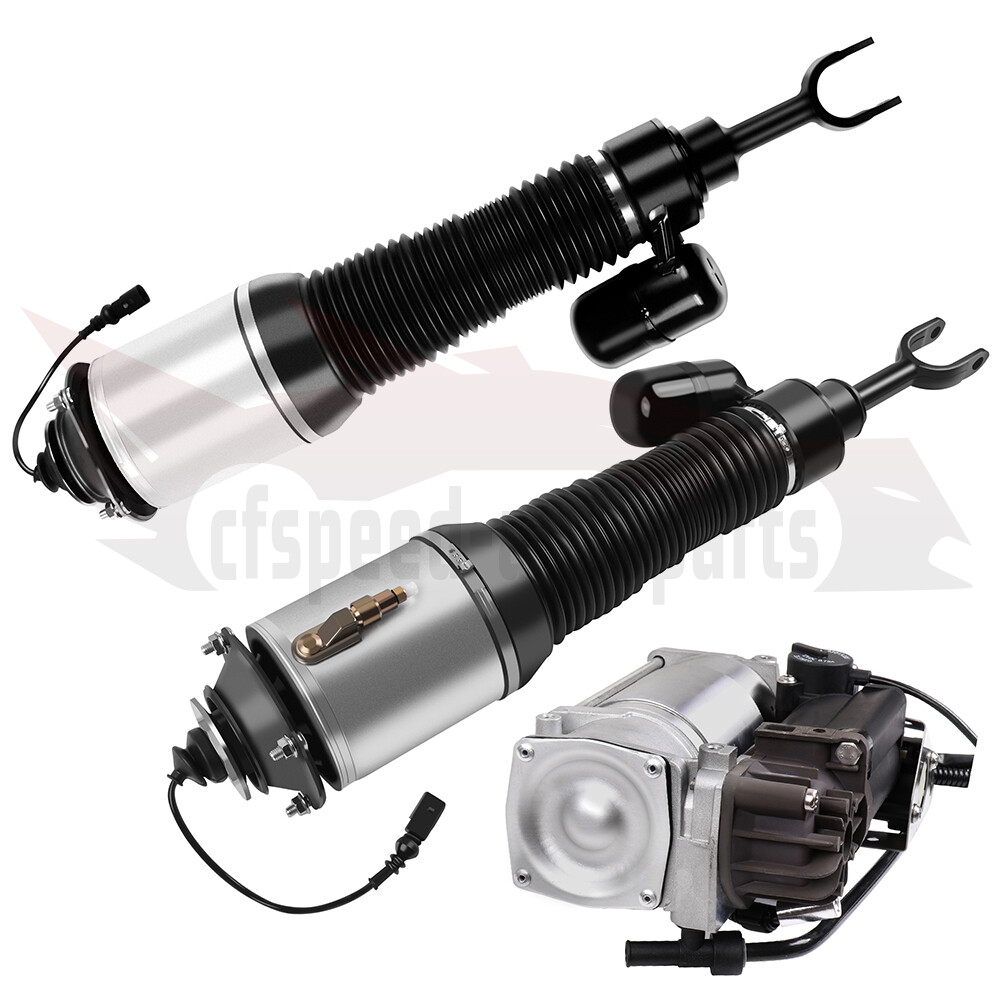 3* Front Air Suspension Shock & Compressor For Volkswagen Phaeton V8 W12