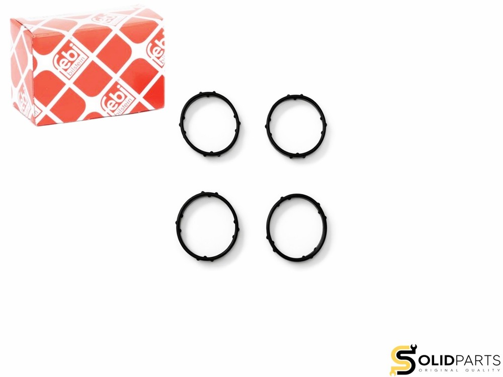 4x Original Febi seal cylinder head cover spark plug shaft for Audi Seat Skoda VW
