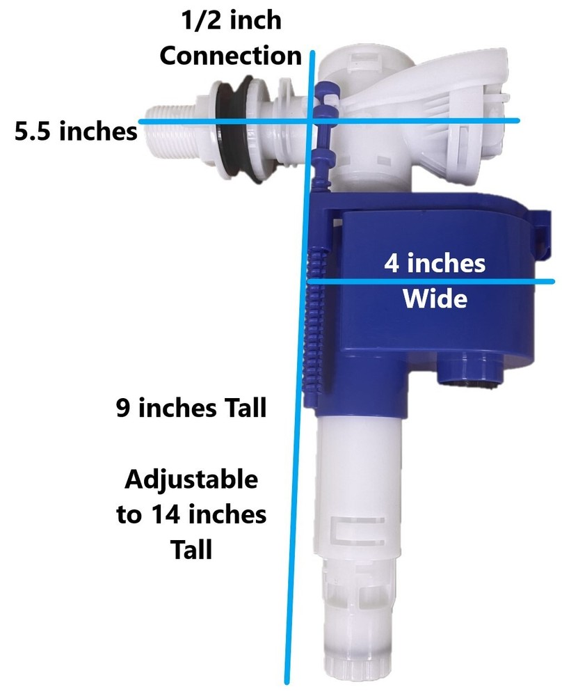 Members Mark European Side Mount Fill Valve for Toilet with External Waterline Connection-image