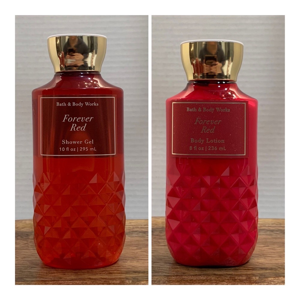 Bath and Body Works FOREVER RED Aloe + Vitamina E Gel de Ducha y Loción Corporal