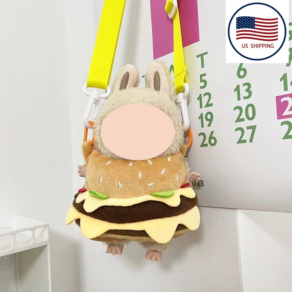 LABUBU Hamburger Costume Outfit for Dolls Clothing Only